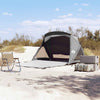 VidaXL tente de plage 2 personnes imperméable gris