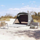 VidaXL tente de plage 2 personnes imperméable gris