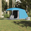 Tente de camping VidaXL avec dôme de véranda, 5 personnes imperméable, bleue