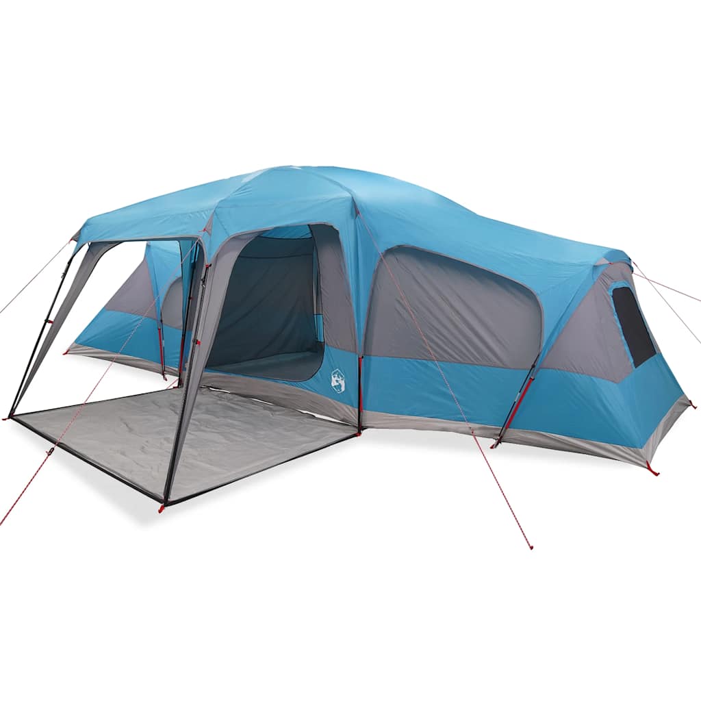 Tente familiale VidaXL avec dôme véranda, 9 personnes imperméable bleue