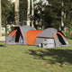 Tente VidaXL 5 personnes imperméable gris et orange