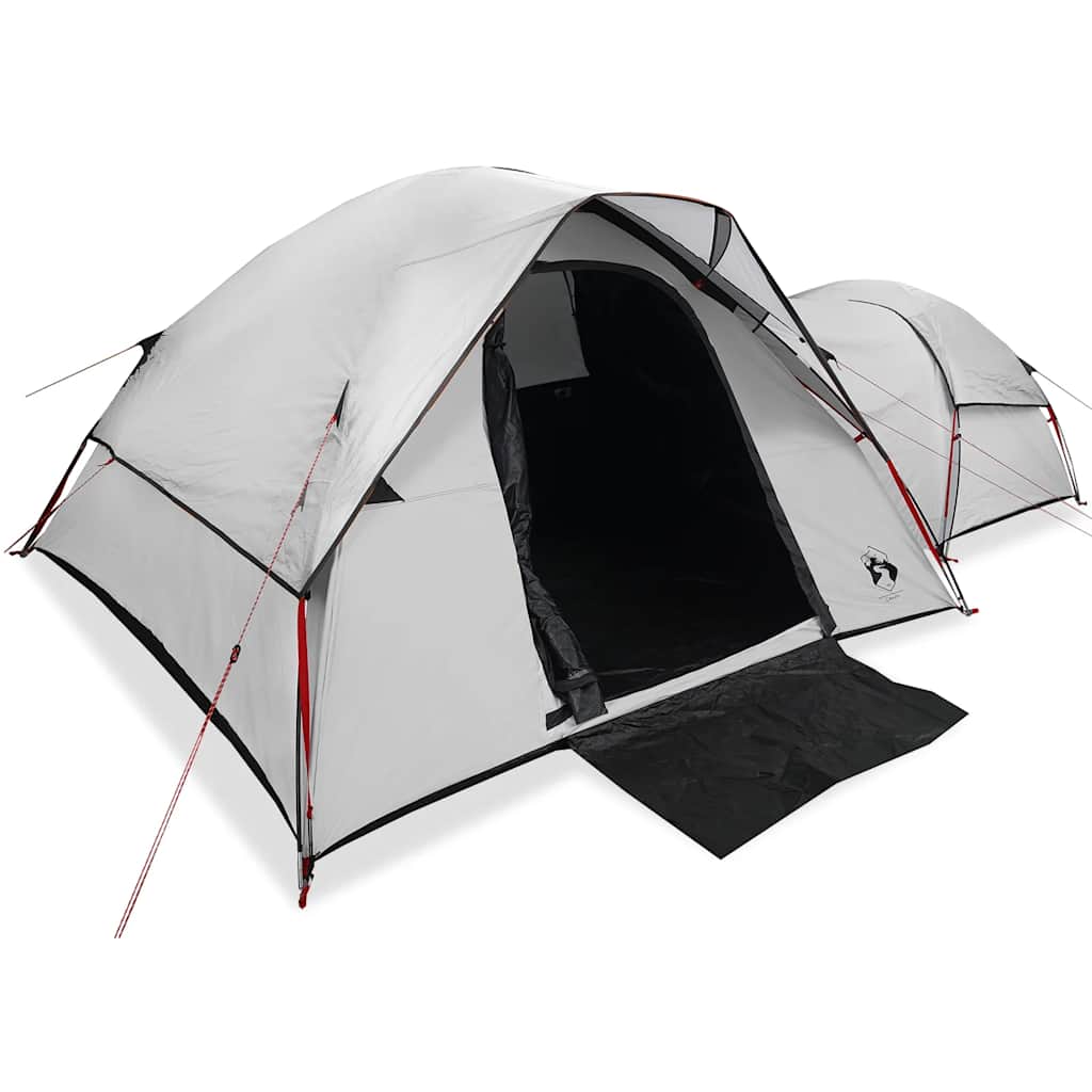 Vidaxl tente de camping 5 personnes tissu occultant blanc imperméable