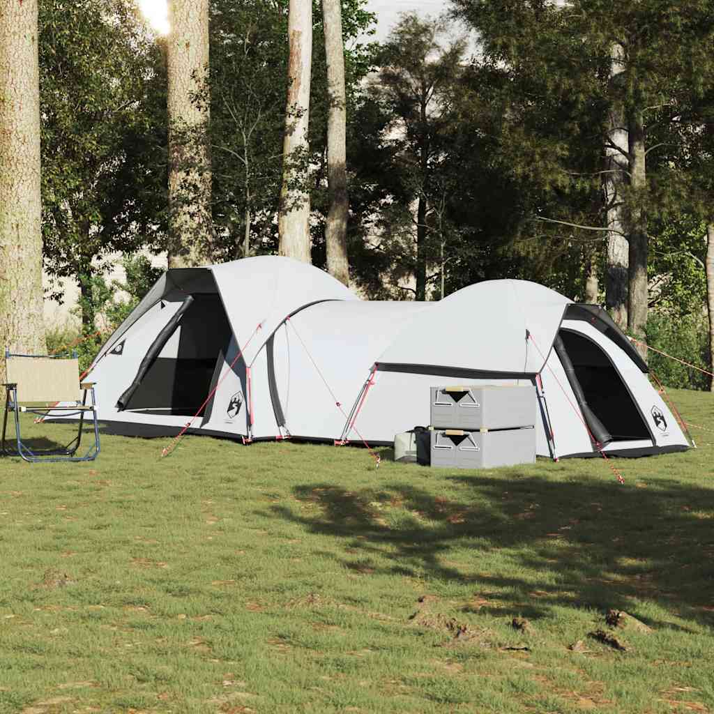 Vidaxl tente de camping 5 personnes tissu occultant blanc imperméable