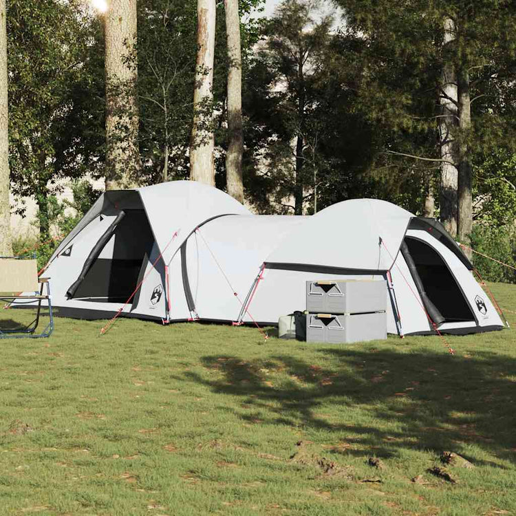 Vidaxl tente de camping 5 personnes tissu occultant blanc imperméable