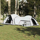 Vidaxl tente de camping 5 personnes tissu occultant blanc imperméable