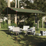 Vidaxl Camping auvent étanche 406x306 cm vert olive - afbeelding 1