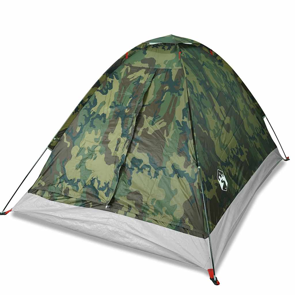 Vidaxl dome tente 4 personnes camouflage imperméable