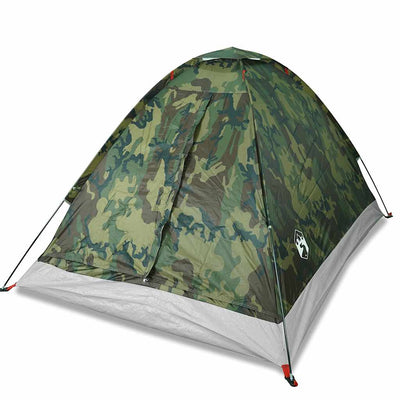 Vidaxl dome tente 4 personnes camouflage imperméable
