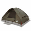 Vidaxl dome tente 4 personnes étanche marron imperméable