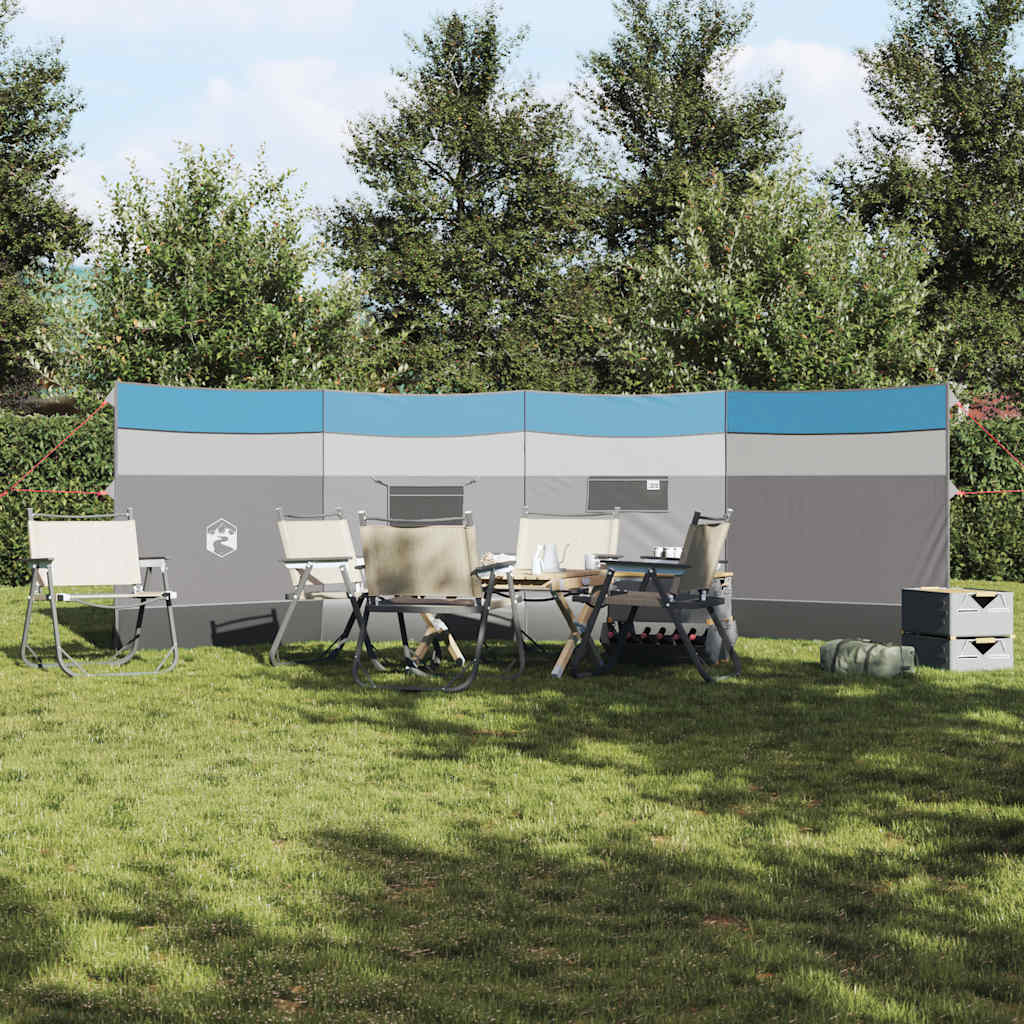 VidaXL pare-brise camping étanche 510x153 cm bleu