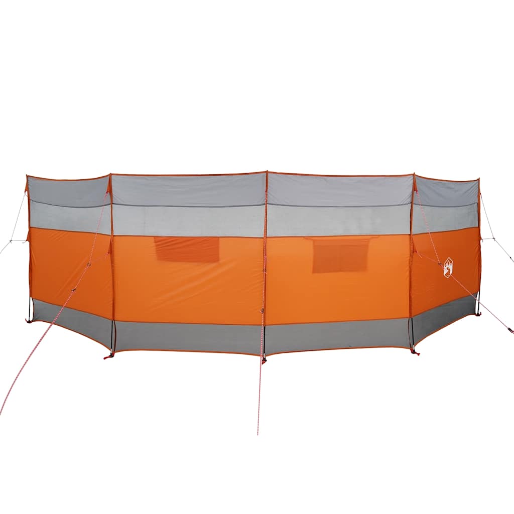 VidaXL pare-brise camping étanche 510x153 cm gris et orange