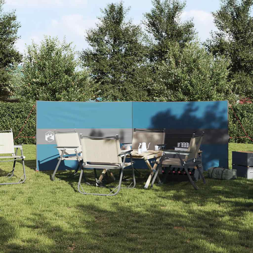 VidaXL pare-brise camping étanche 344x120 cm bleu
