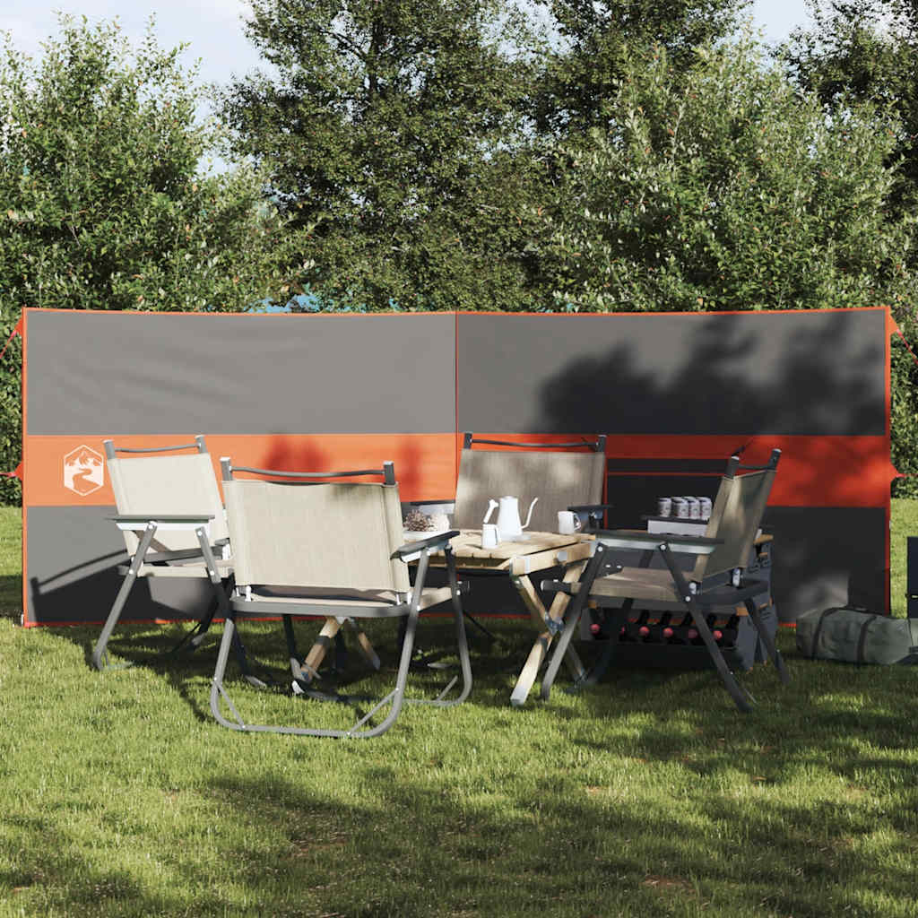 Vidaxx pare-brise de camping étanche 344x120 cm gris et orange