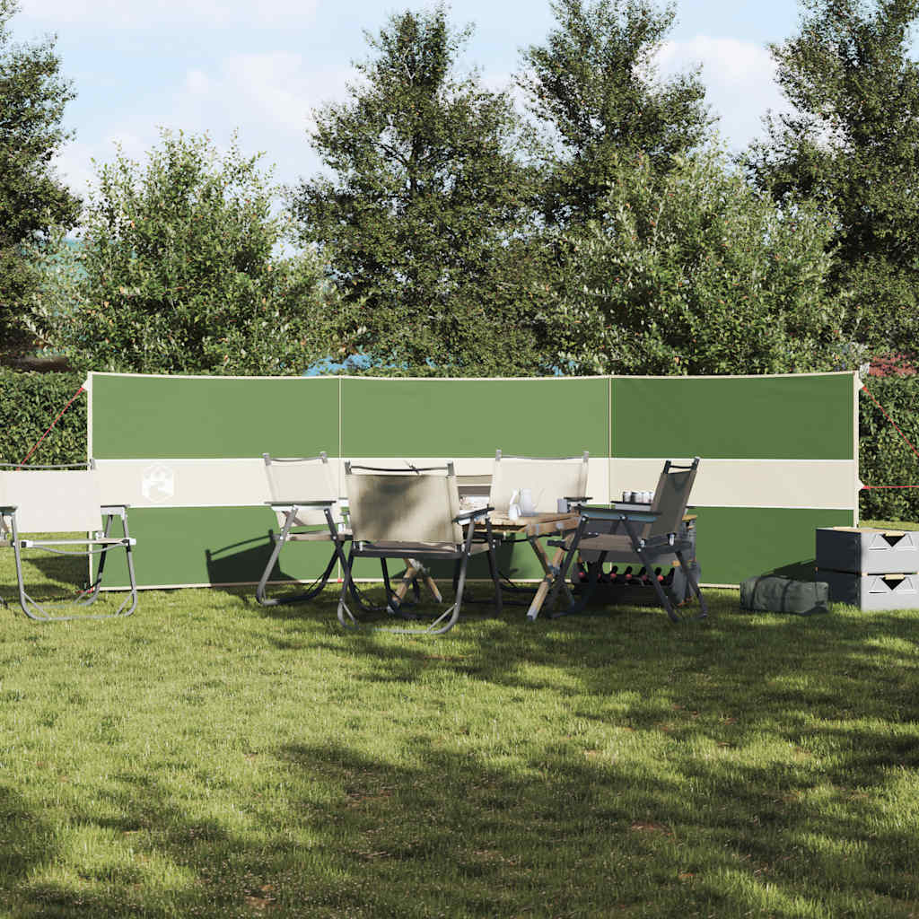 VidaXL pare-brise camping étanche 490x123 cm vert