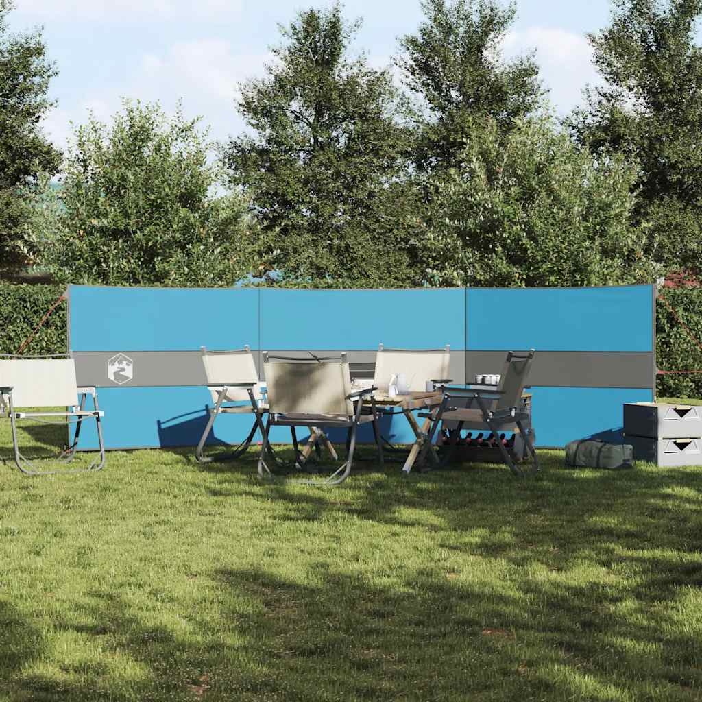 VidaXL pare-brise camping étanche 490x123 cm bleu