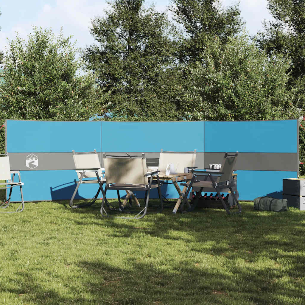 VidaXL pare-brise camping étanche 490x123 cm bleu
