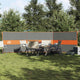 VidaXL pare-brise camping étanche 490x123 cm gris et orange