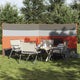 VidaXL pare-brise camping étanche 340x130 cm gris et orange