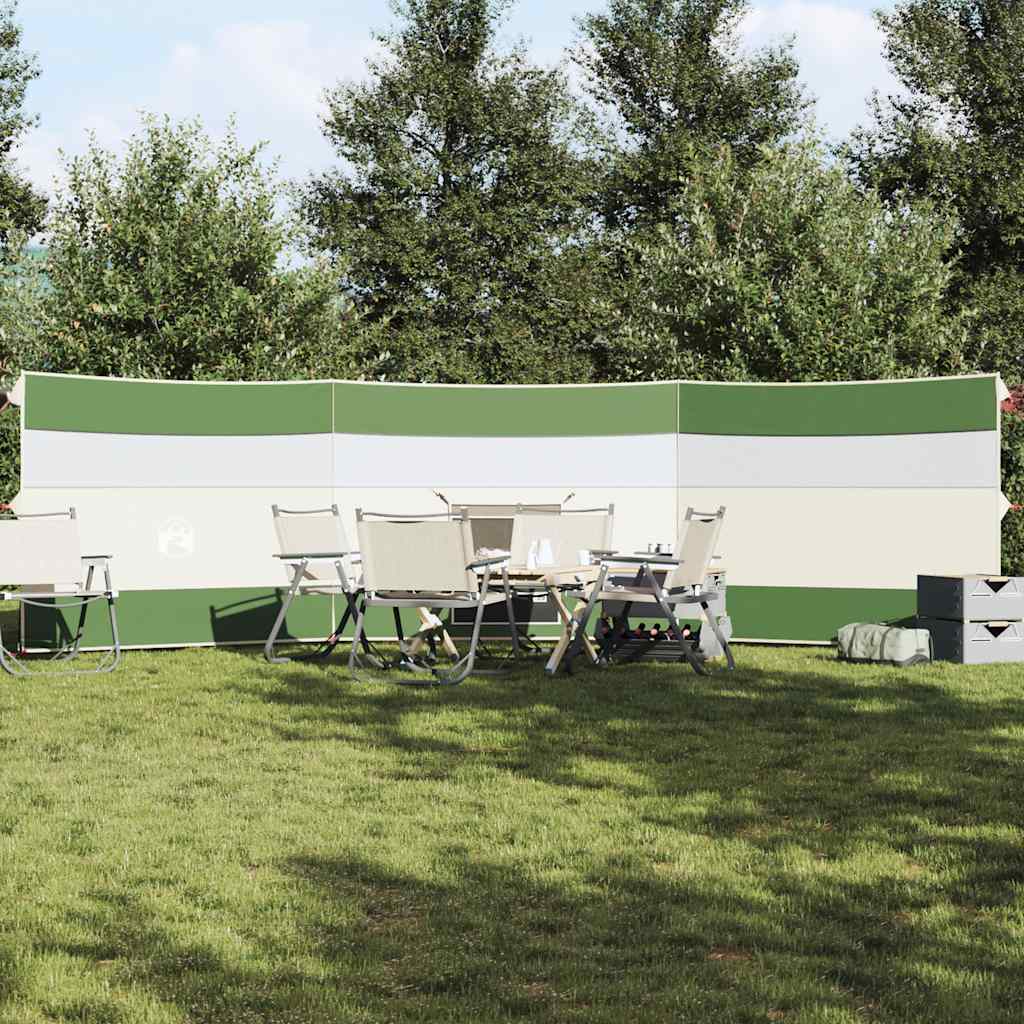 VidaXL pare-brise camping étanche 508x130 cm vert