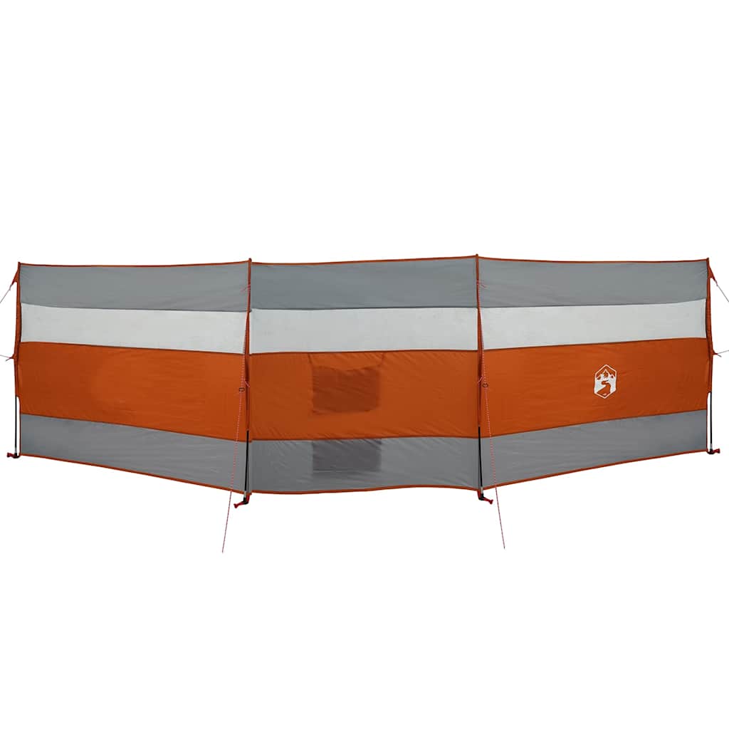 Vidaxx pare-brise de camping étanche 508x130 cm gris et orange