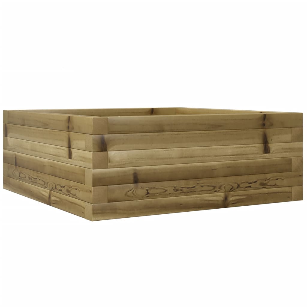 Boîte de planification Vidaxl 60x60x23 cm Pine imprégnée