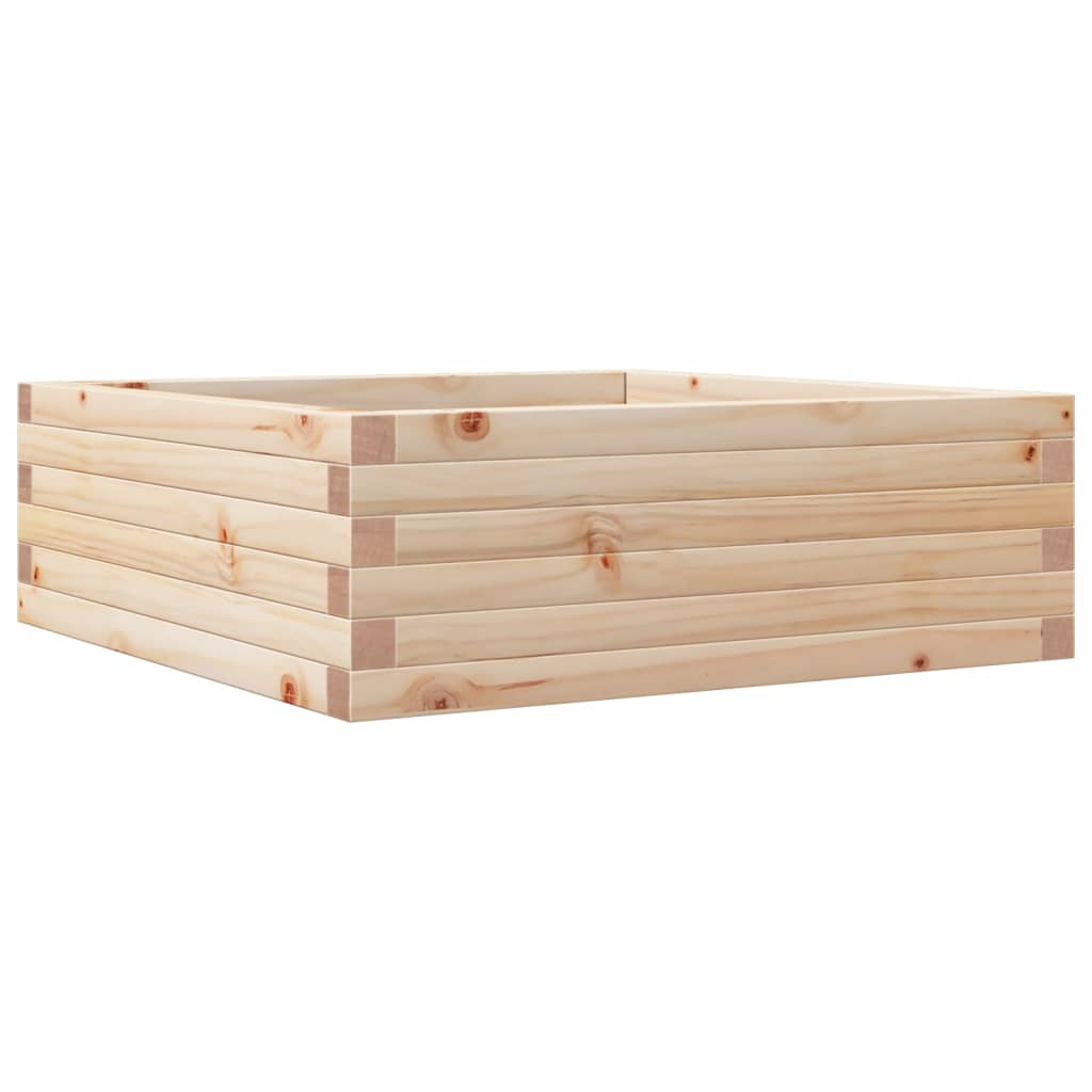 Boîte de planification Vidaxl 70x70x23 cm Pine solide