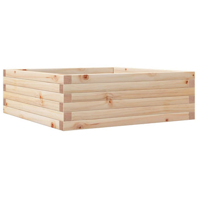 Boîte de planification Vidaxl 70x70x23 cm Pine solide