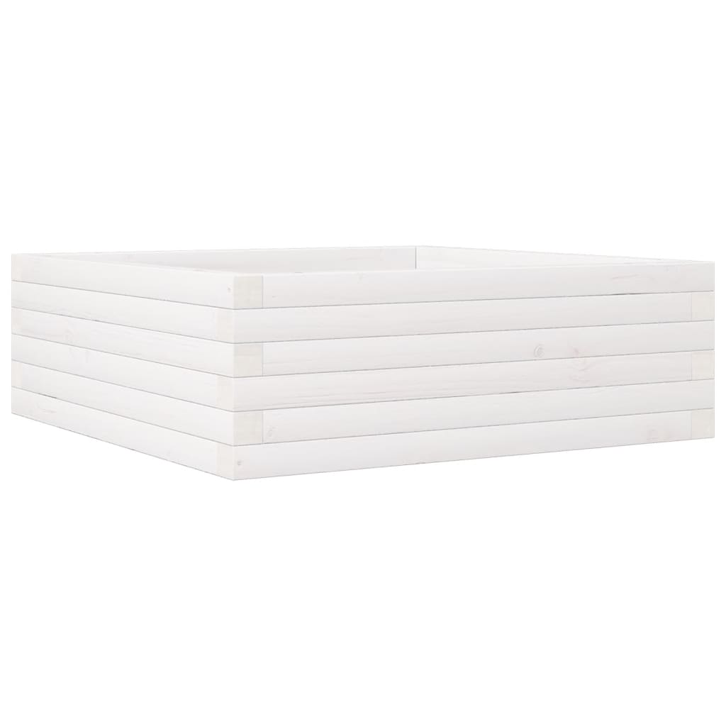 Vidaxl Planning Box 70x70x23 cm Pine solide blanc