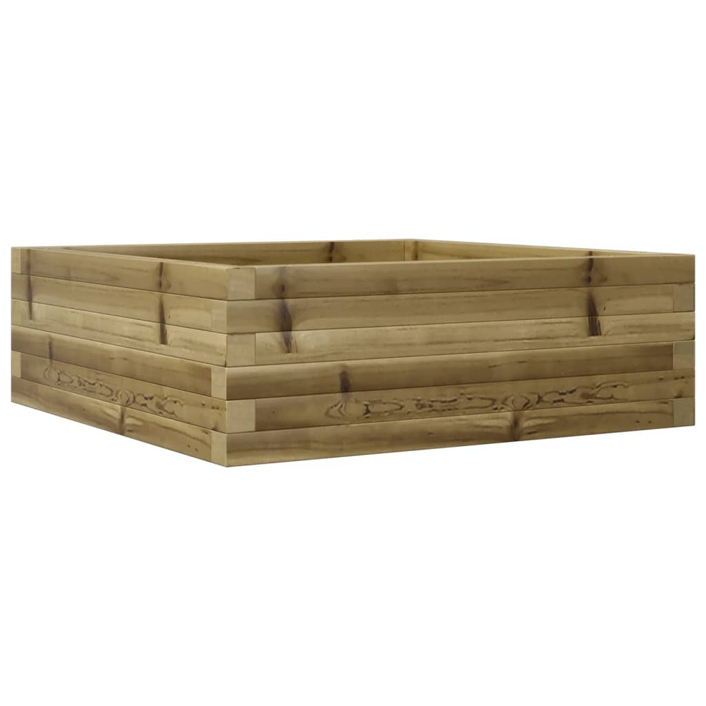 Boîte de planification Vidaxl 70x70x23 cm Pine imprégnée