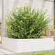 Boîte de planification vidaxl 80x80x23 cm en pin solide blanc