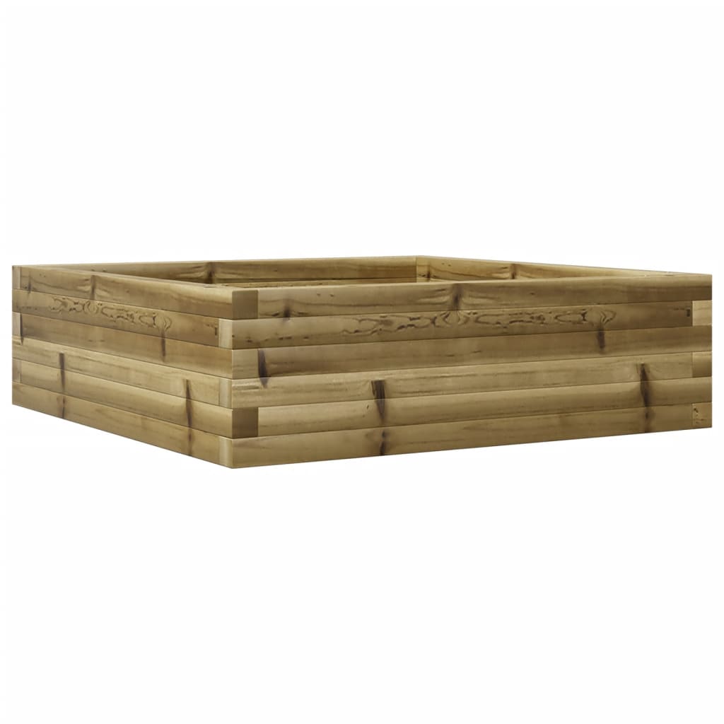 Boîte de planification Vidaxl 80x80x23 cm Pine imprégnée