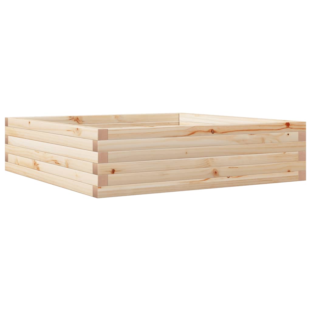 Boîte de planification Vidaxl 90x90x23 cm Pine solide