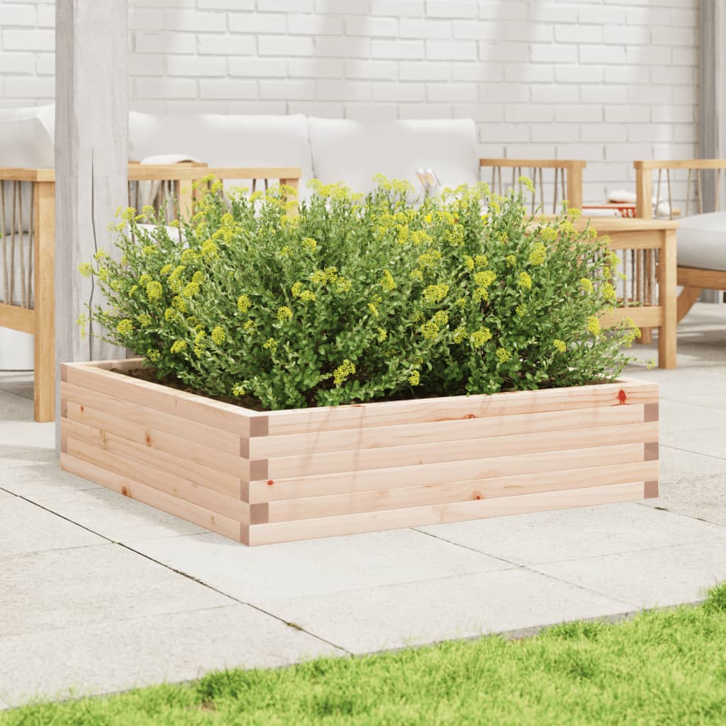 Boîte de planification Vidaxl 90x90x23 cm Pine solide