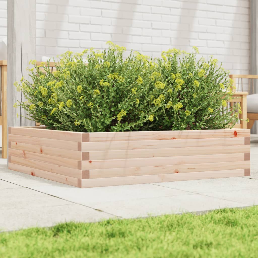 Boîte de planification Vidaxl 90x90x23 cm Pine solide