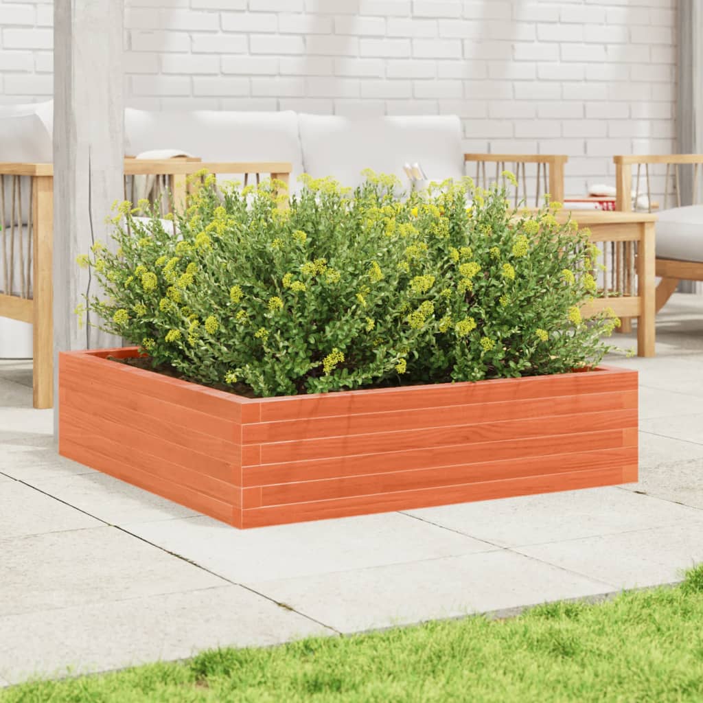 Vidaxl Planning Box 90x90x23 cm Solid Pine Wash Brown