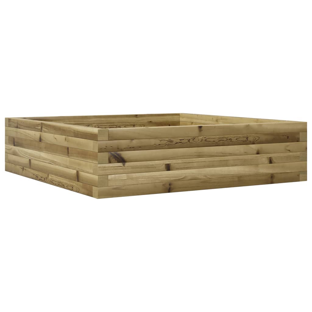 Boîte de planification Vidaxl 90x90x23 cm Pine imprégnée