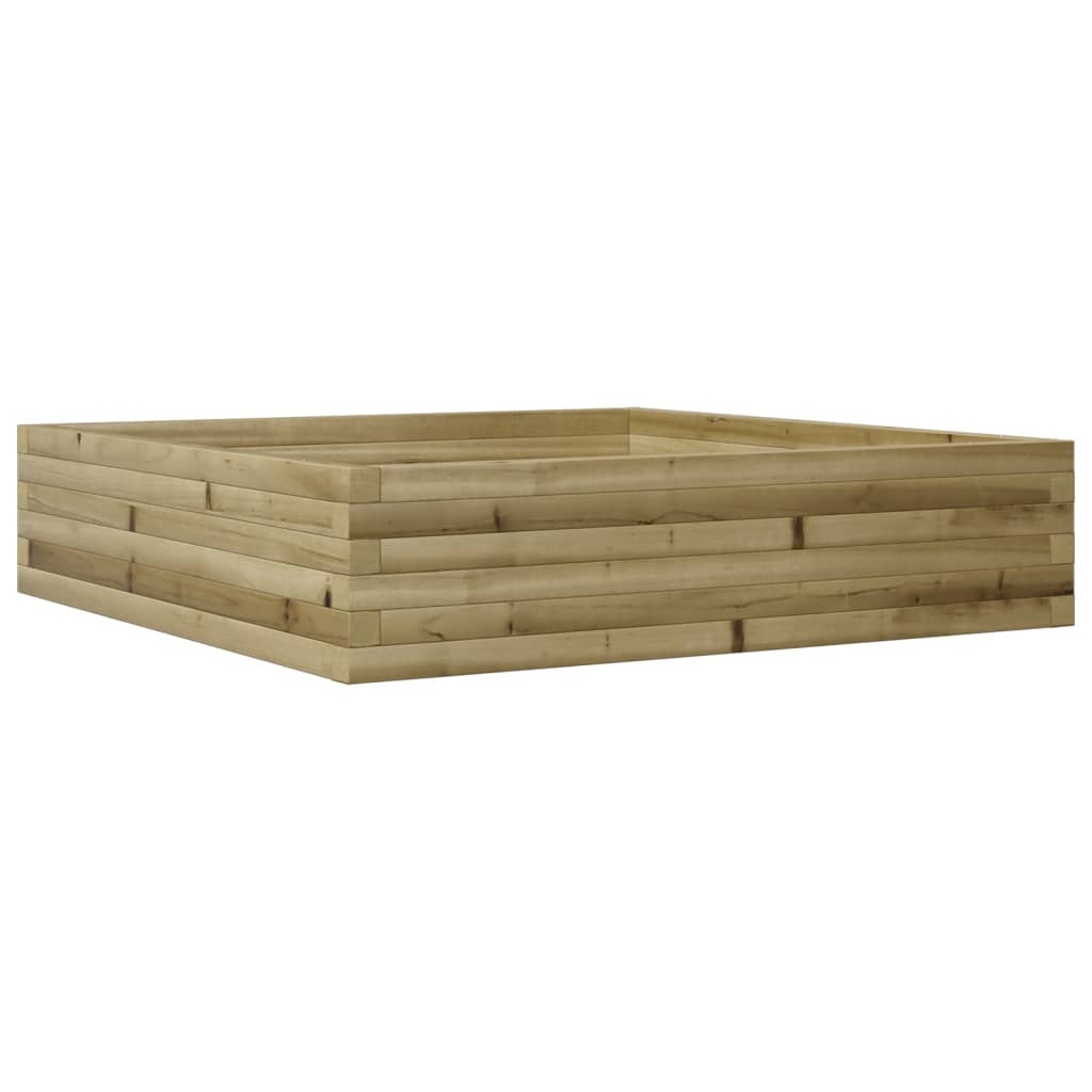 Boîte de planification de Vidaxl 100x100x23 cm Pine imprégnée