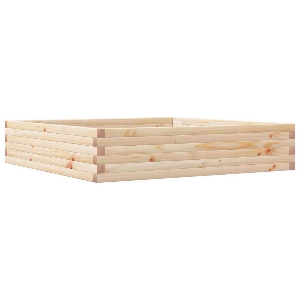 Boîte de planification Vidaxl 110x110x23 cm Pine solide