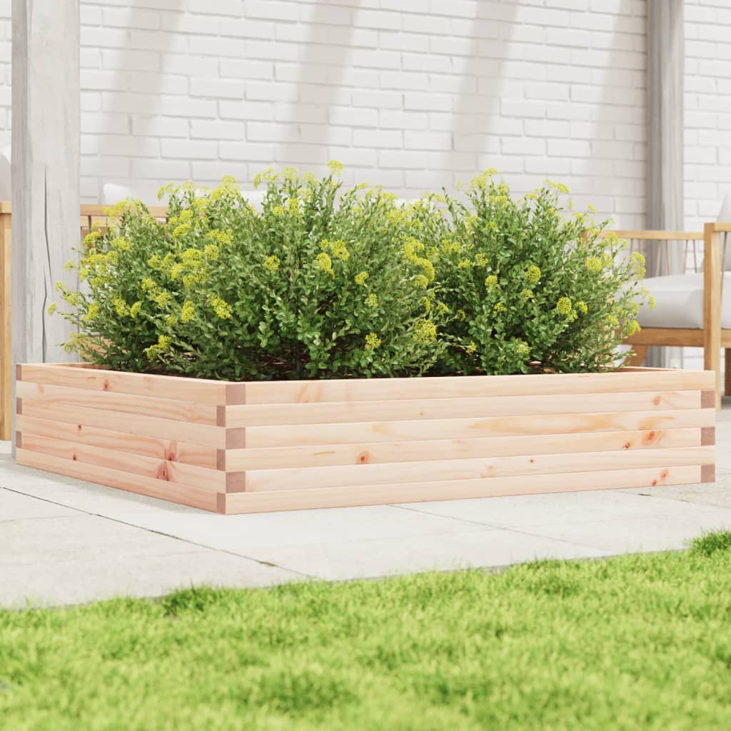 Boîte de planification Vidaxl 110x110x23 cm Pine solide