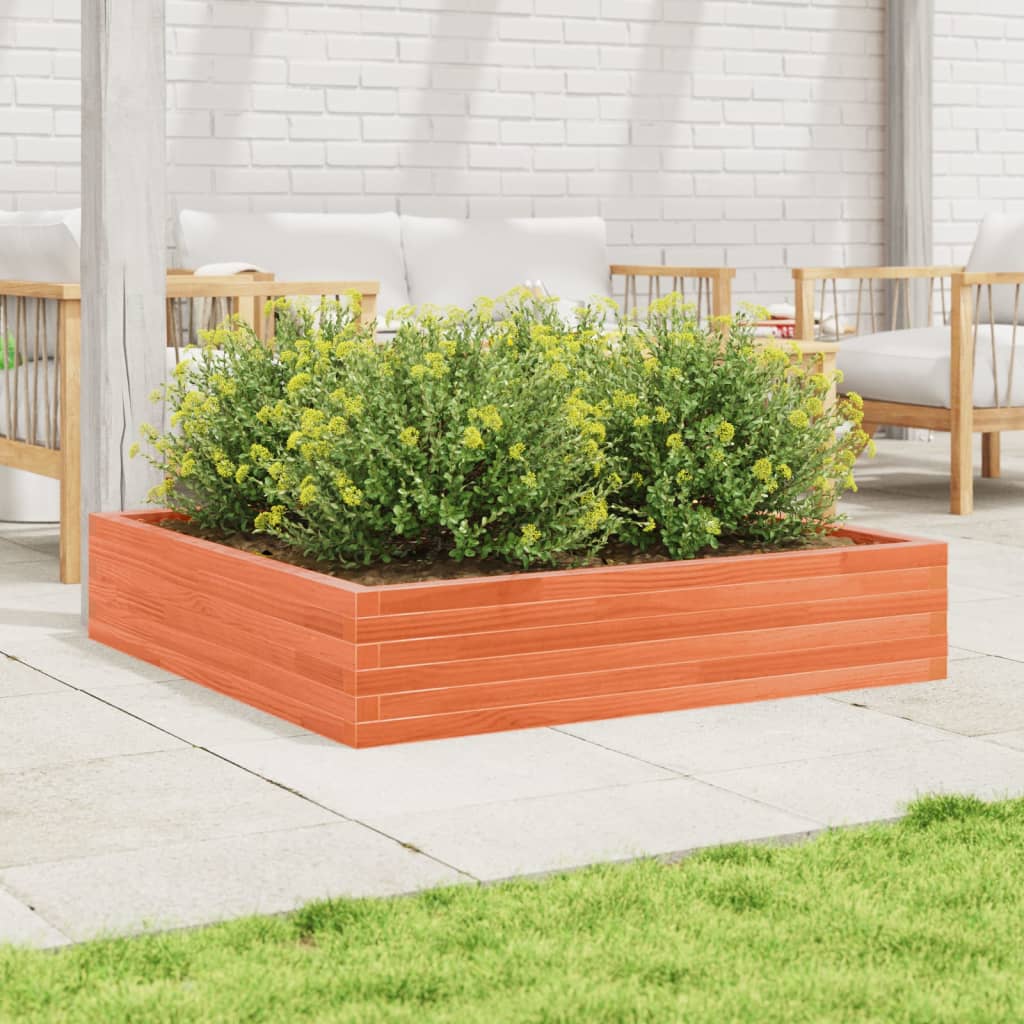 Boîte de planification de Vidaxl 110x110x23 cm Solide Brown