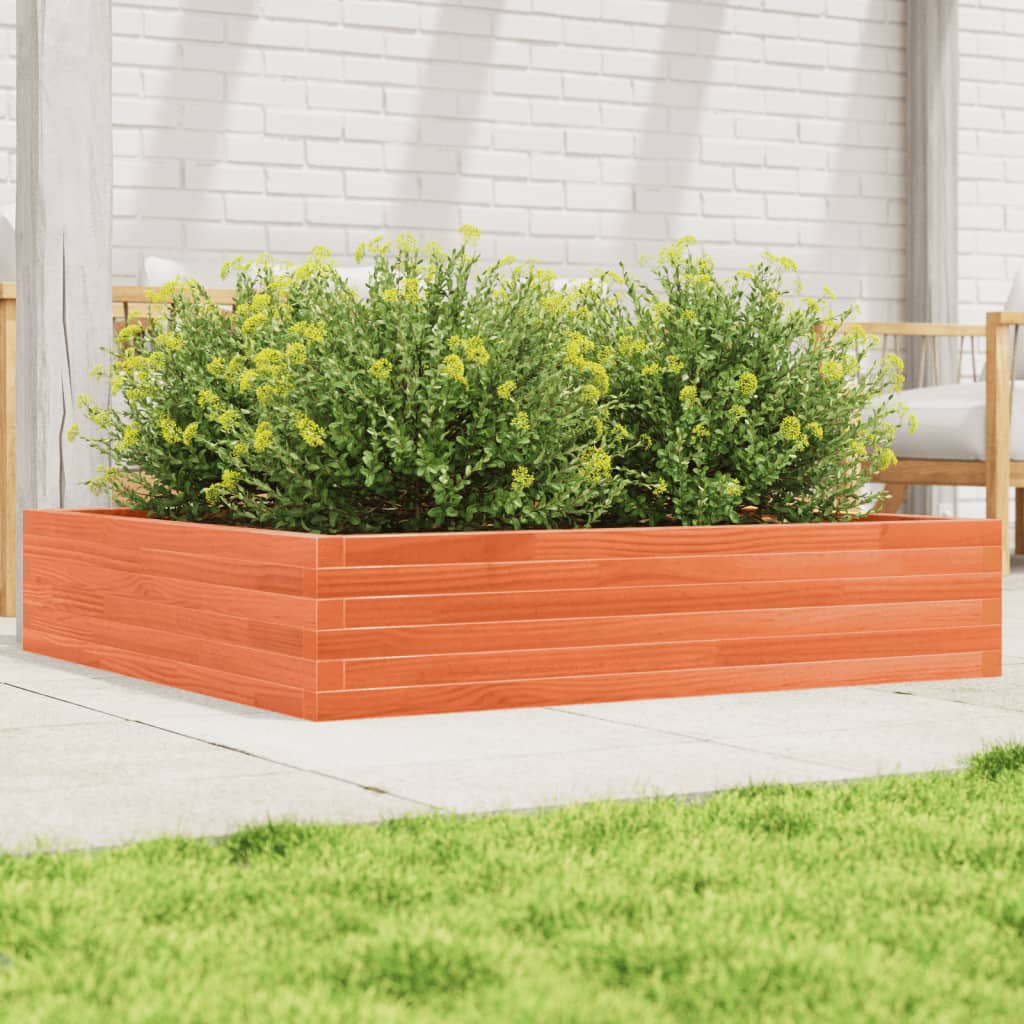 Boîte de planification de Vidaxl 110x110x23 cm Solide Brown
