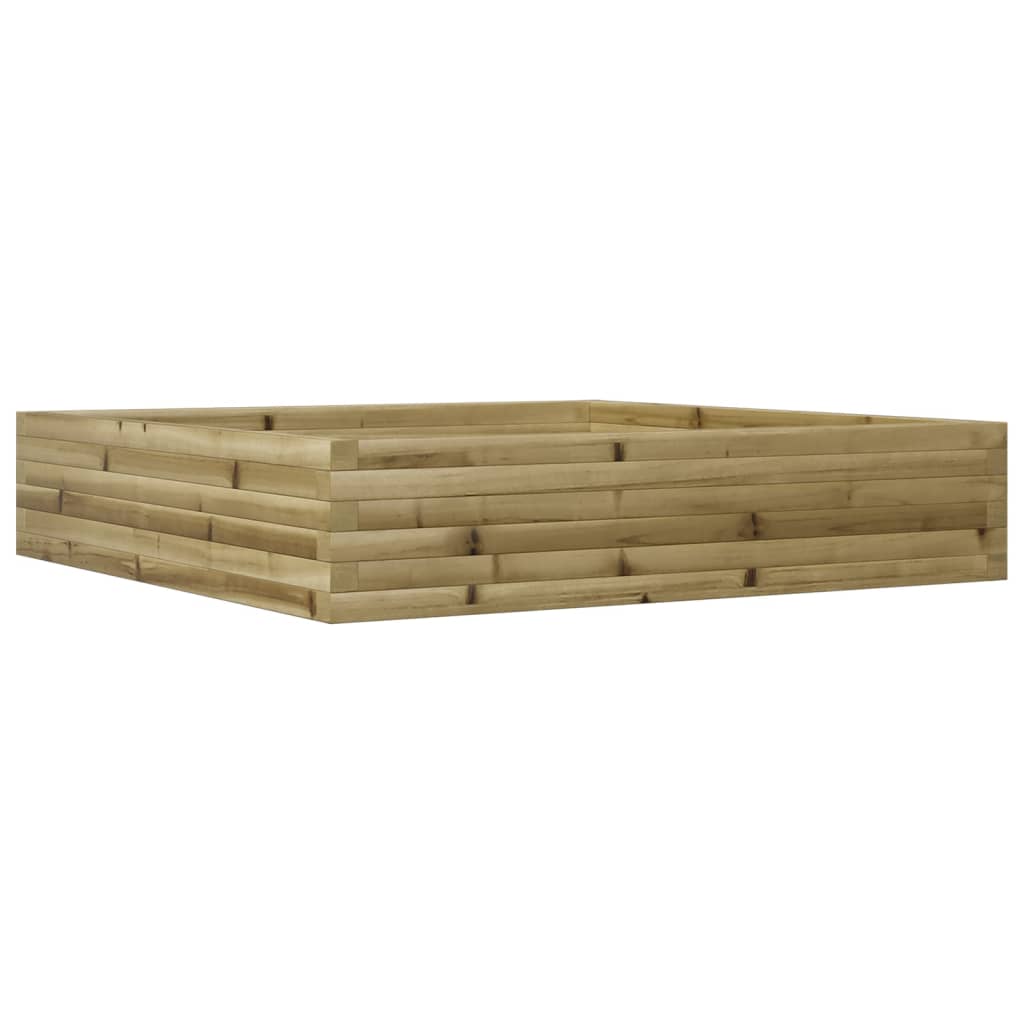 Boîte de planification Vidaxl 110x110x23 cm Pine imprégnée