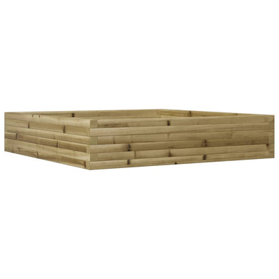 Boîte de planification Vidaxl 110x110x23 cm Pine imprégnée