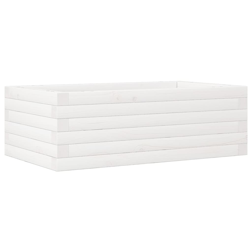 Vidaxl Planning Box 70x40x23 cm Pine solide blanc