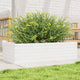Boîte de planification Vidaxl 90x40x23 cm Pine solide blanc