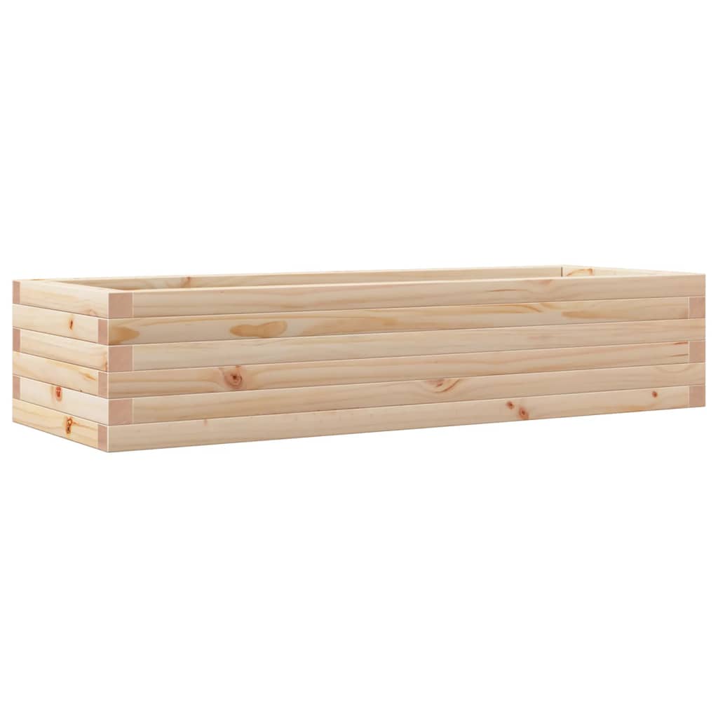 Boîte de planification Vidaxl 110x40x23 cm Pine solide