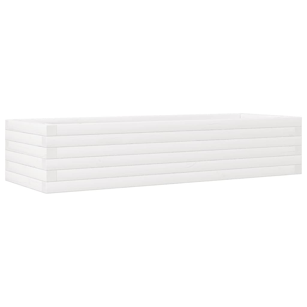 Vidaxl Planning Box 110x40x23 cm Pine solide blanc