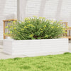 Vidaxl Planning Box 110x40x23 cm Pine solide blanc