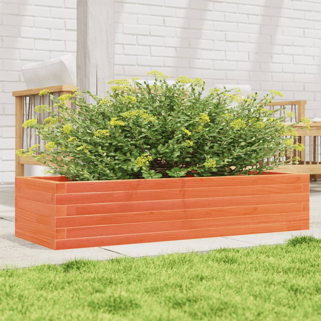 Vidaxl Planning Box 110x40x23 cm Solid Pine Wash Brown