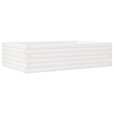 Boîte de planification Vidaxl 90x60x23 cm Pine solide blanc